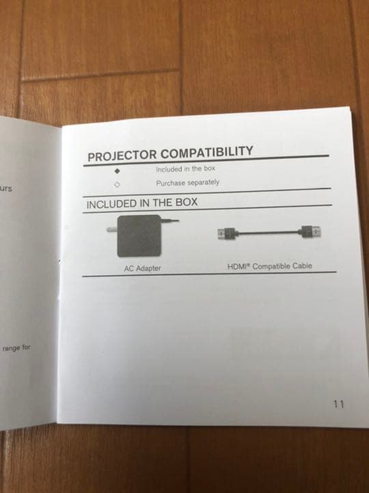 超小型プロジェクター　Brookstone