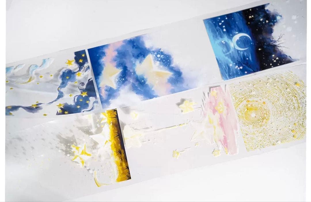 风见幸山《星云畔》海外マスキングテープ　マステ 【2247】