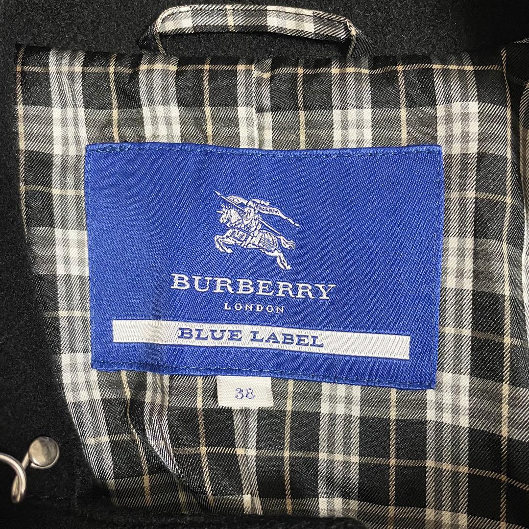 BURBERRY バーバリー ノバチェック ウール コート ブラック 38 M