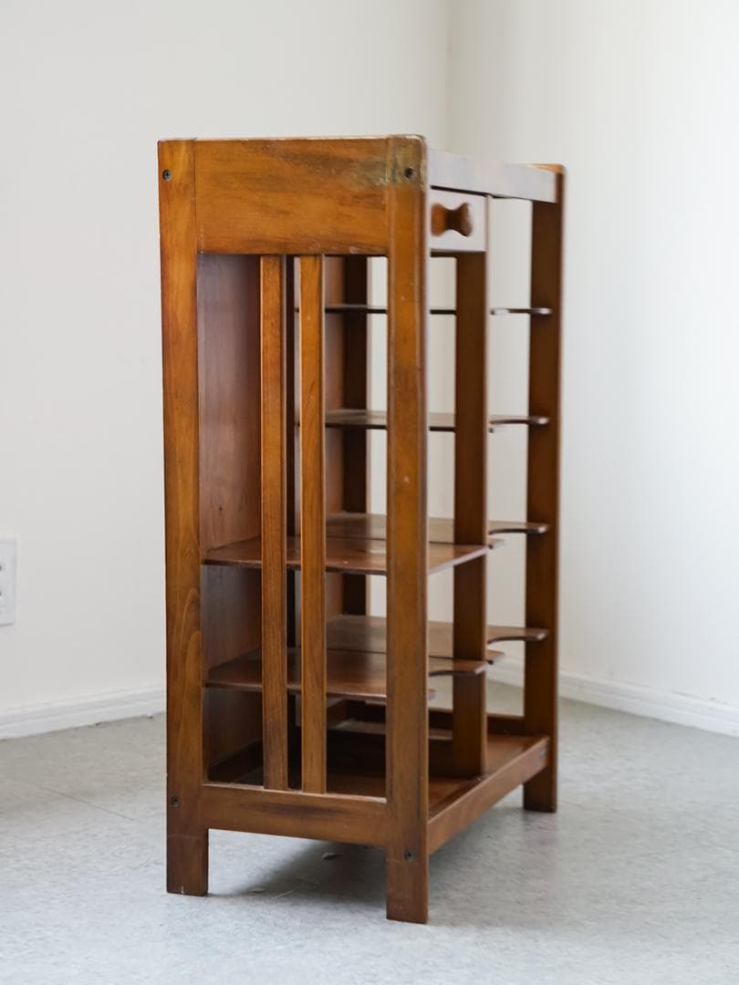 80's \"KOIZUMI\" ヴィンテージ 木製棚/ラック 収納 古道具 モダン