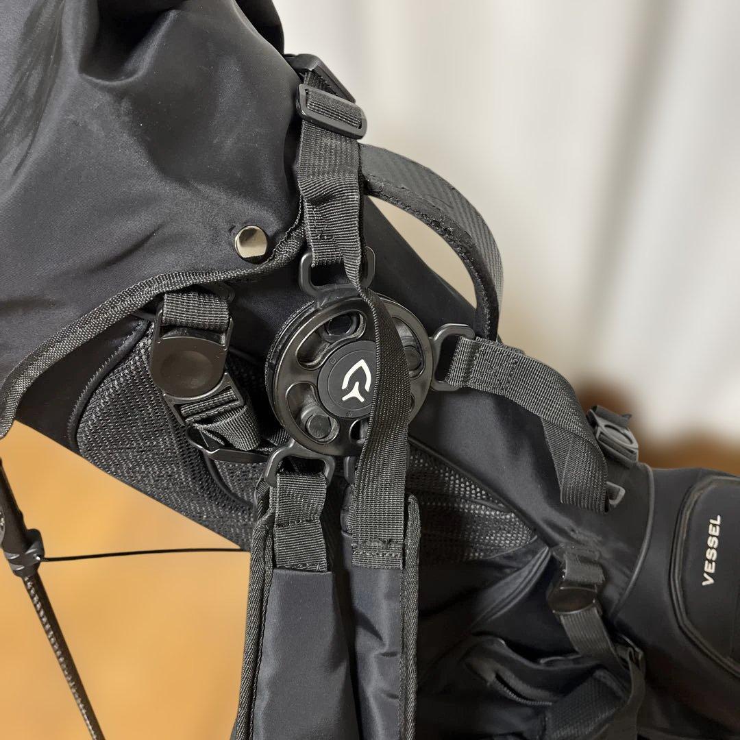 VESSEL ブラックゴルフバッグ
