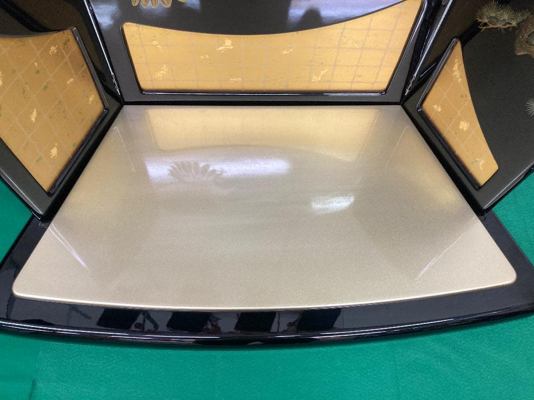 E32 五月人形屏風と台　兜飾り台屏風　五月兜　5月人形兜台　五月初節句