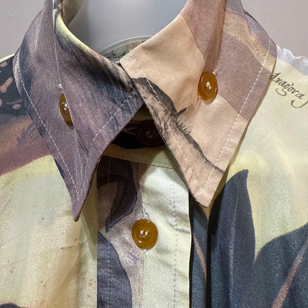 y*⁎様 ヴィヴィアンウエストウッド アニマル柄 長袖シャツ 変形シャツ ヴィン