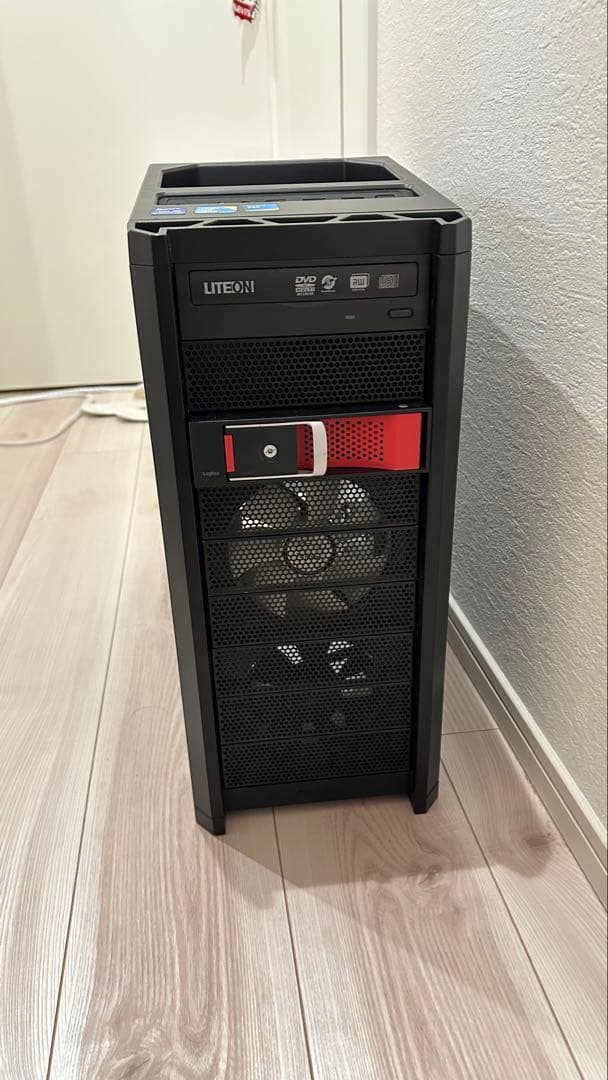 LITEON PCケース スチール アクリル　5fan