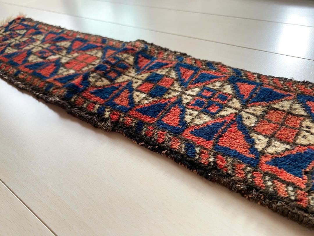 《 trb102 》 ヴィンテージラグ バルーチ ミニランナーラグ