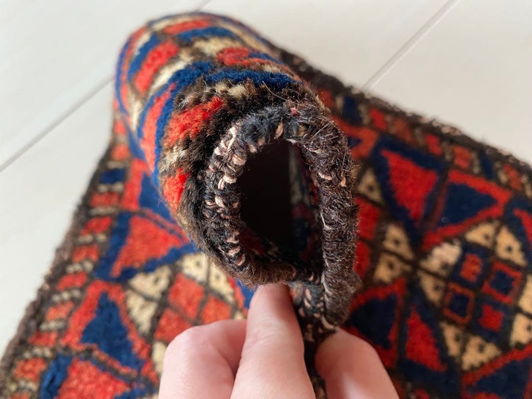 《 trb102 》 ヴィンテージラグ バルーチ ミニランナーラグ