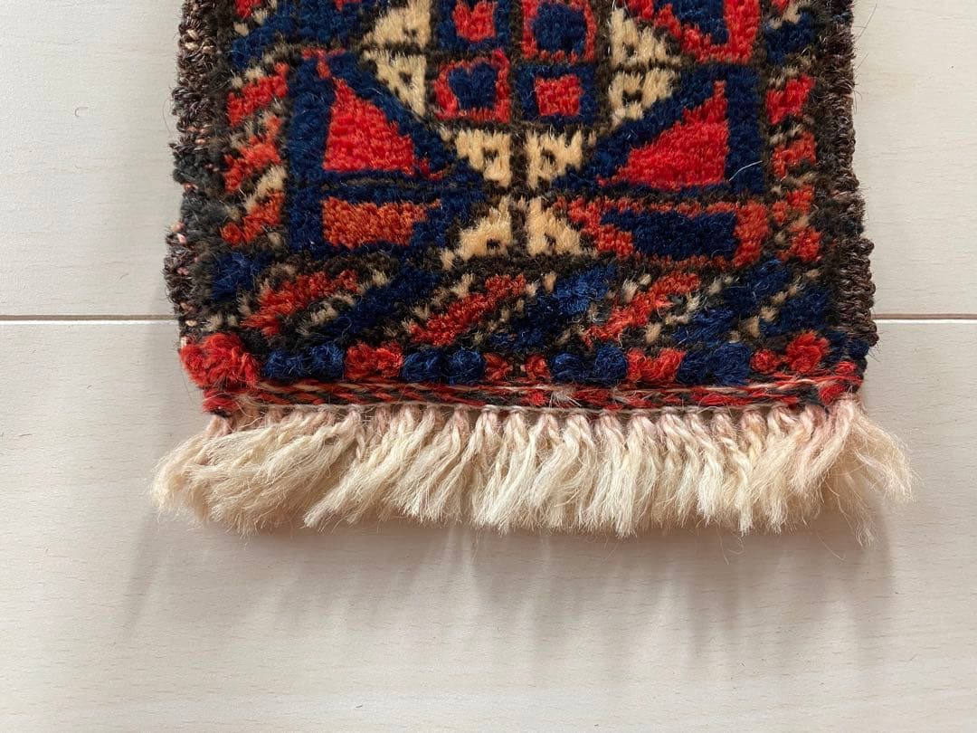 《 trb102 》 ヴィンテージラグ バルーチ ミニランナーラグ