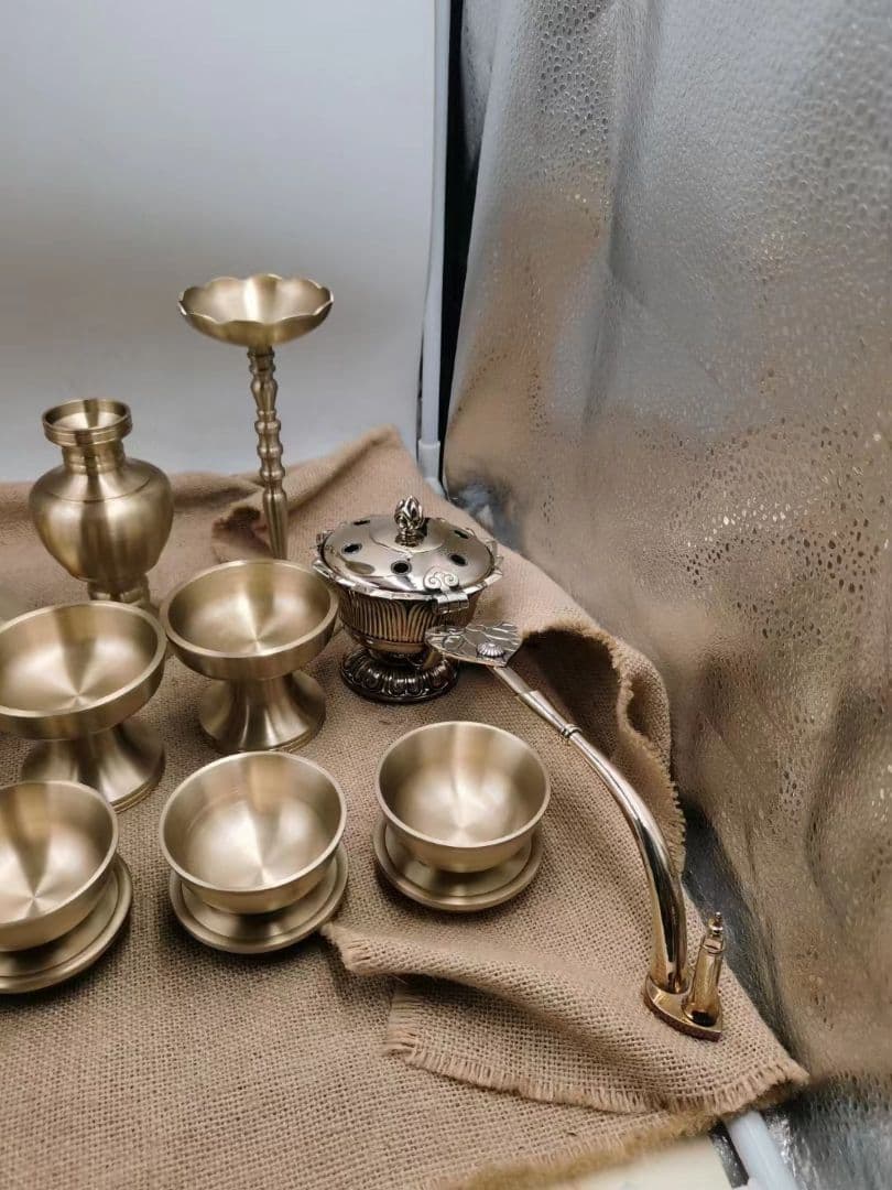 【修縁堂】密教法具 真言宗 法器 いちめん器 21個セット 仏教法具