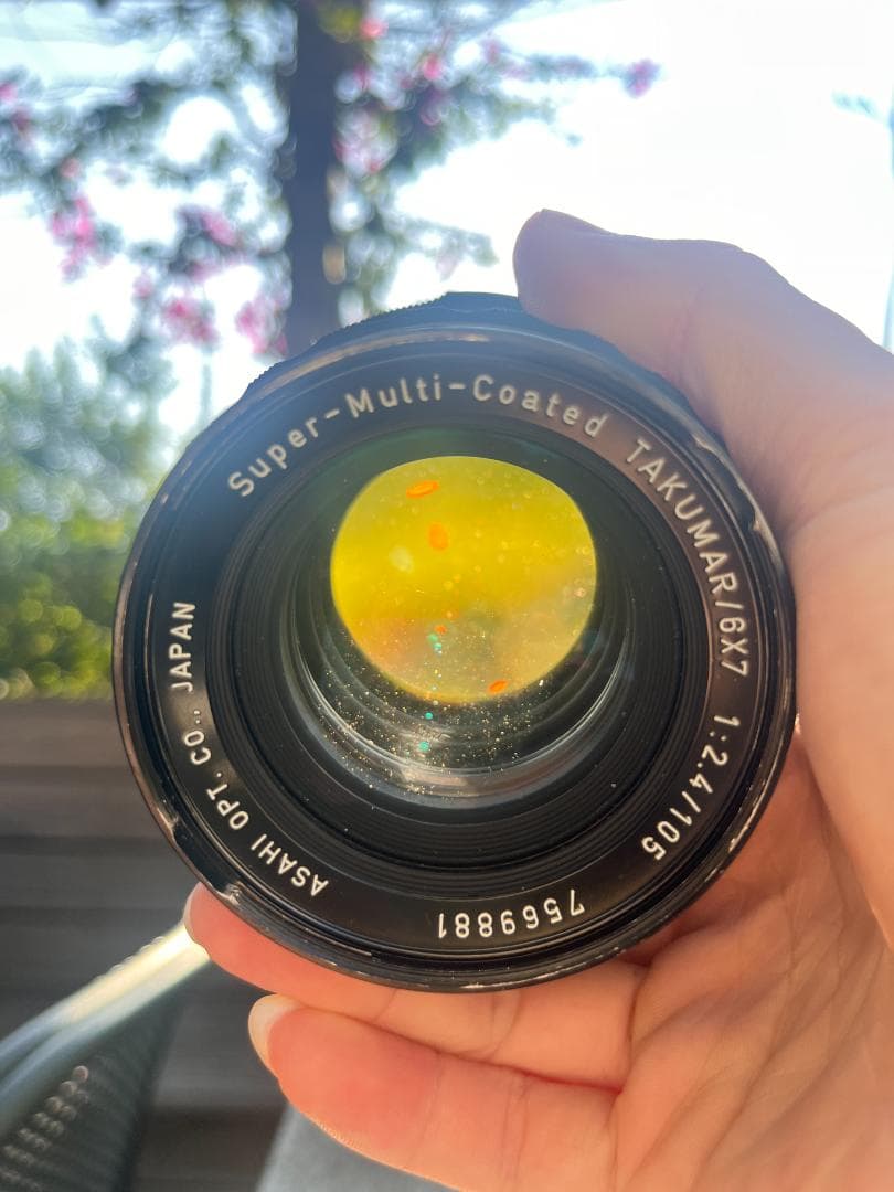 Pentax Takumar 105mm f2.4 GFXマウントアダプター付き