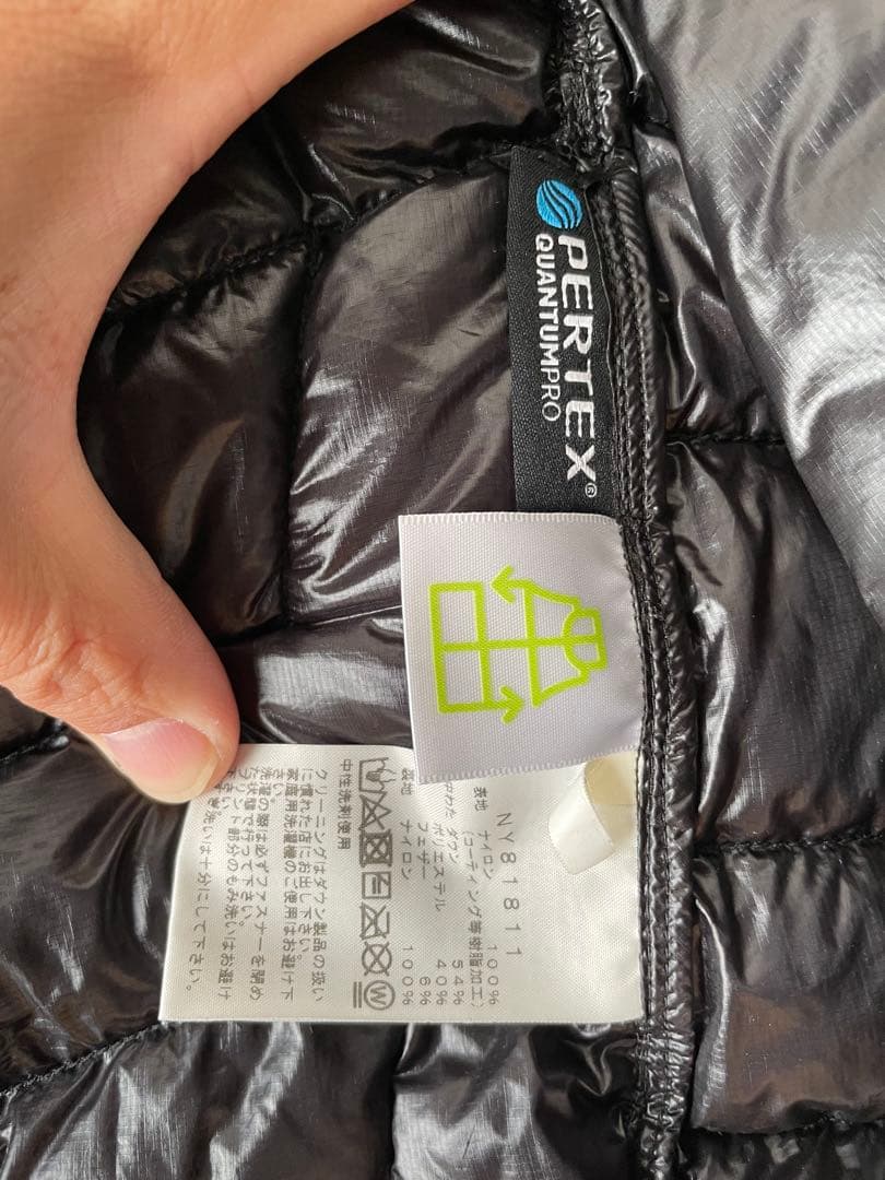 THE NORTH FACE サンダーフーディーLサイズブラックダウン