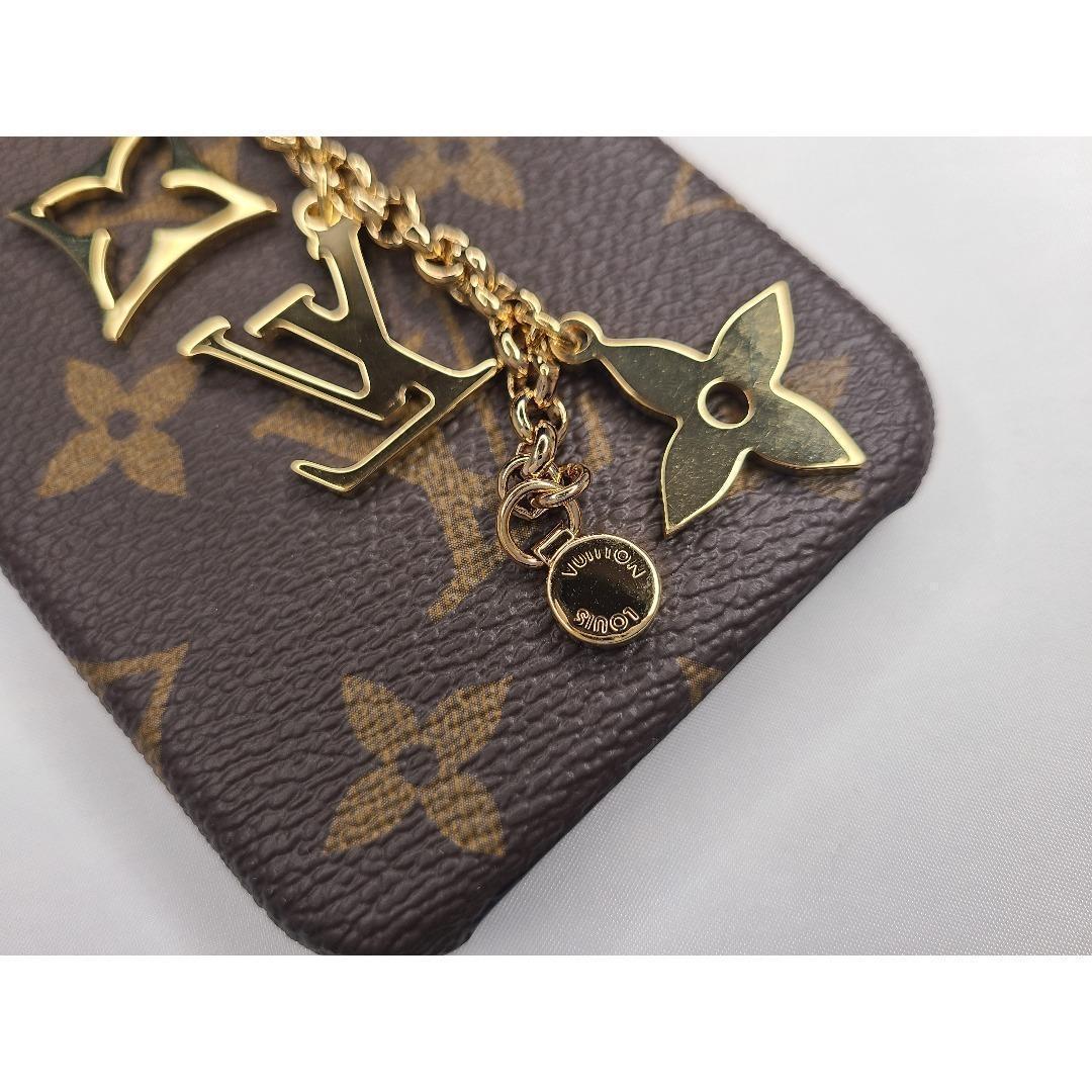 ルイヴィトン モノグラム iPhoneケース X/XS チェーン チャーム