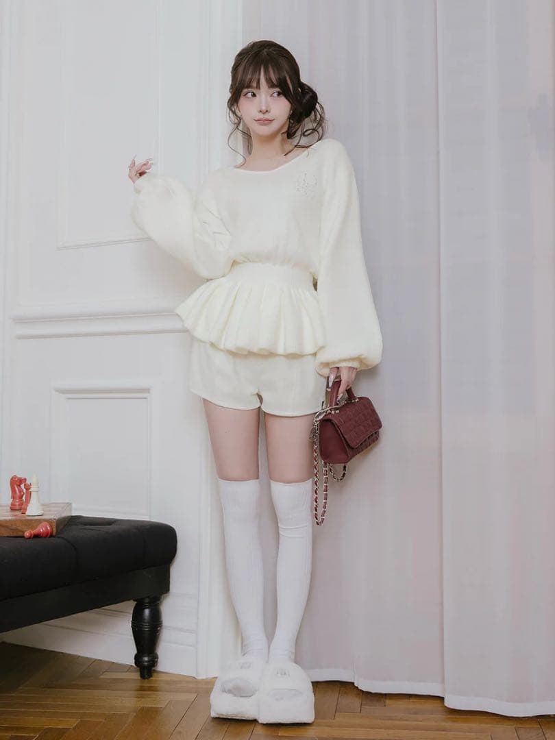 新品 ダーリッチ DRチャームチョコレートハンドバッグ ボルドー バレンタイン