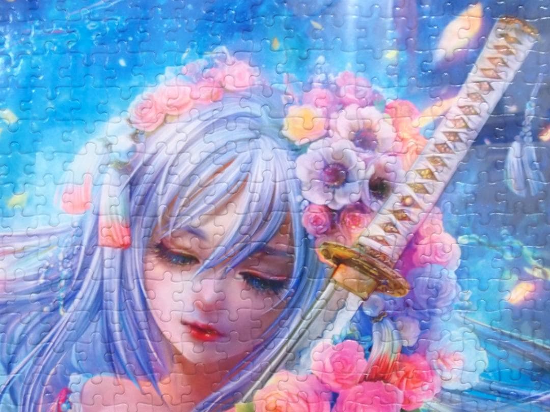 【美品】深泉万葉 ジグソーパズル/1000ピース 完成品 3つセット 刀雅の舞