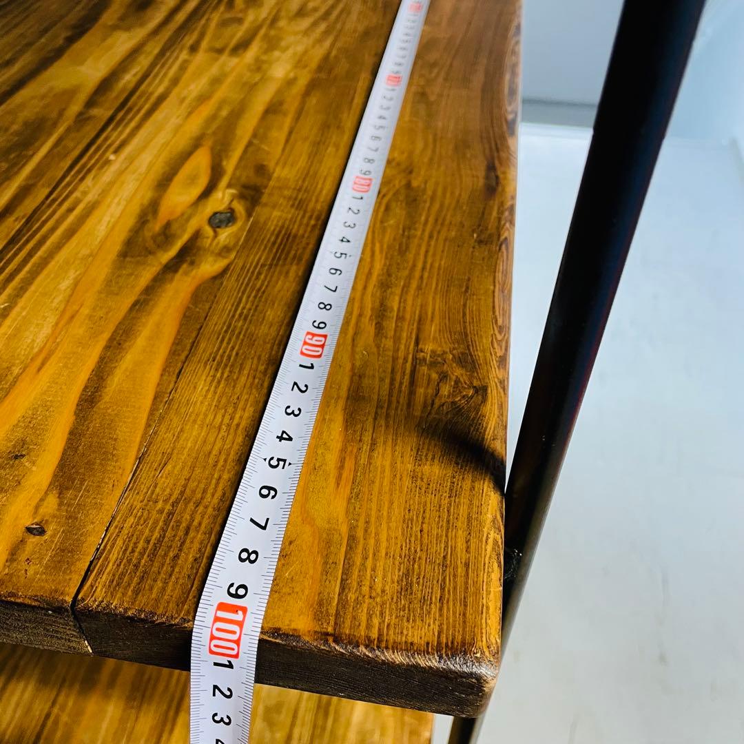 インダストリアル 5段シェルフ 幅100 高さ170 木製×スチール 店舗什器❶