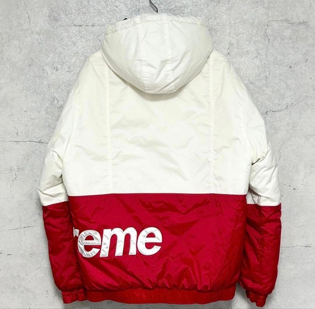 【人気】シュプリーム Sideline Side Logo Parka 赤 L