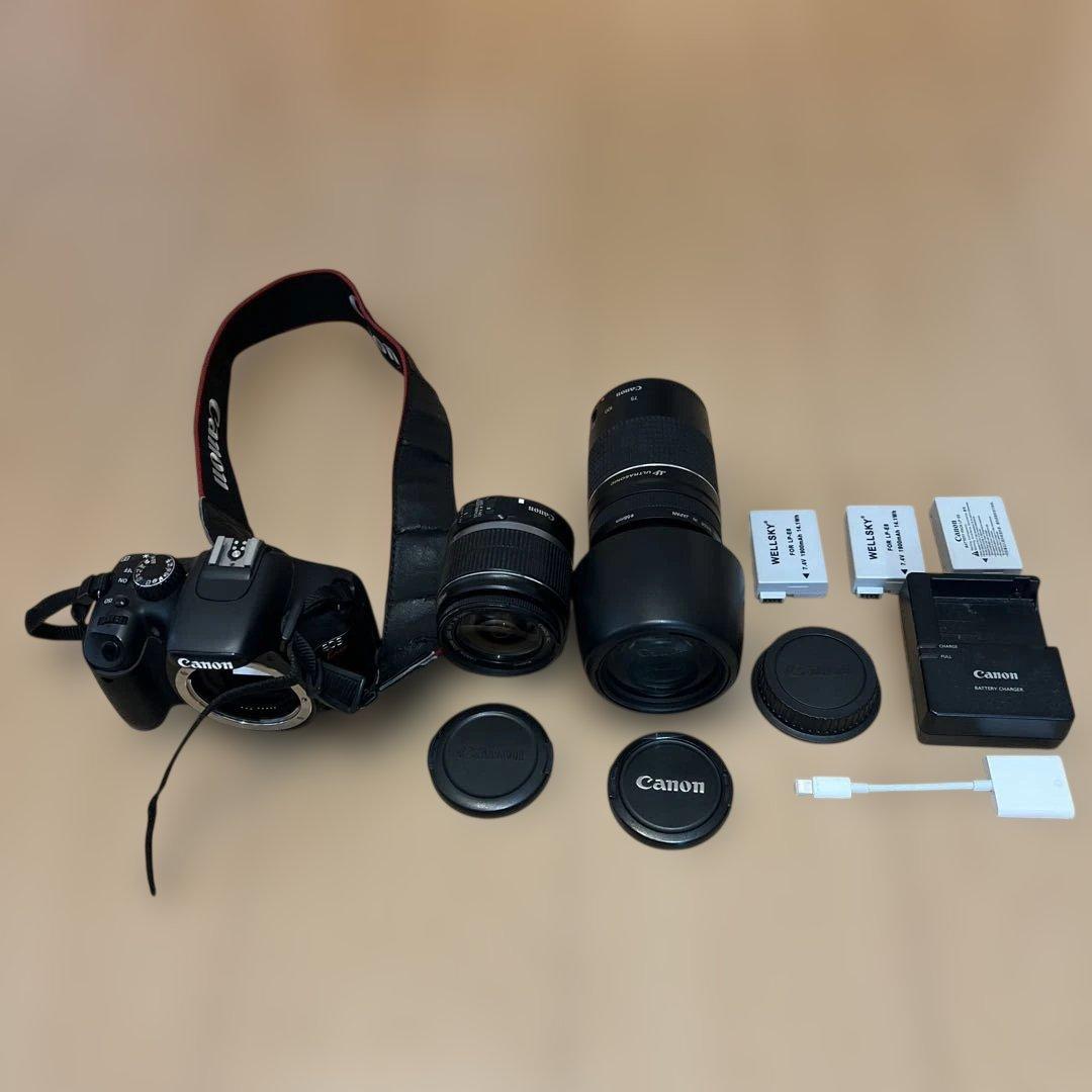 ア*♡様 スマホ転送Canon EOS kiss X4 一眼レフカメラ ダブルレ