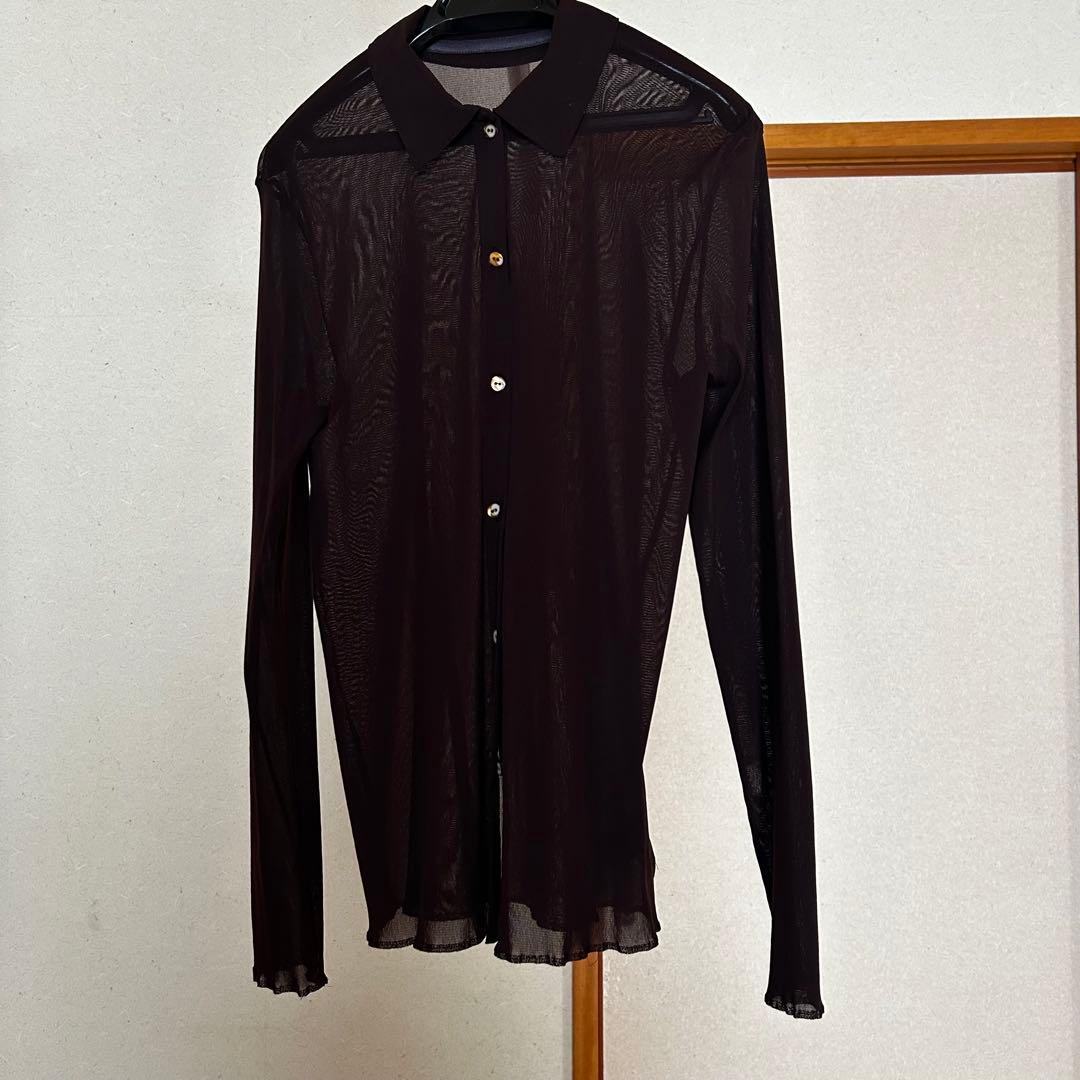 6 ROKU ナイロン チュール シャツ