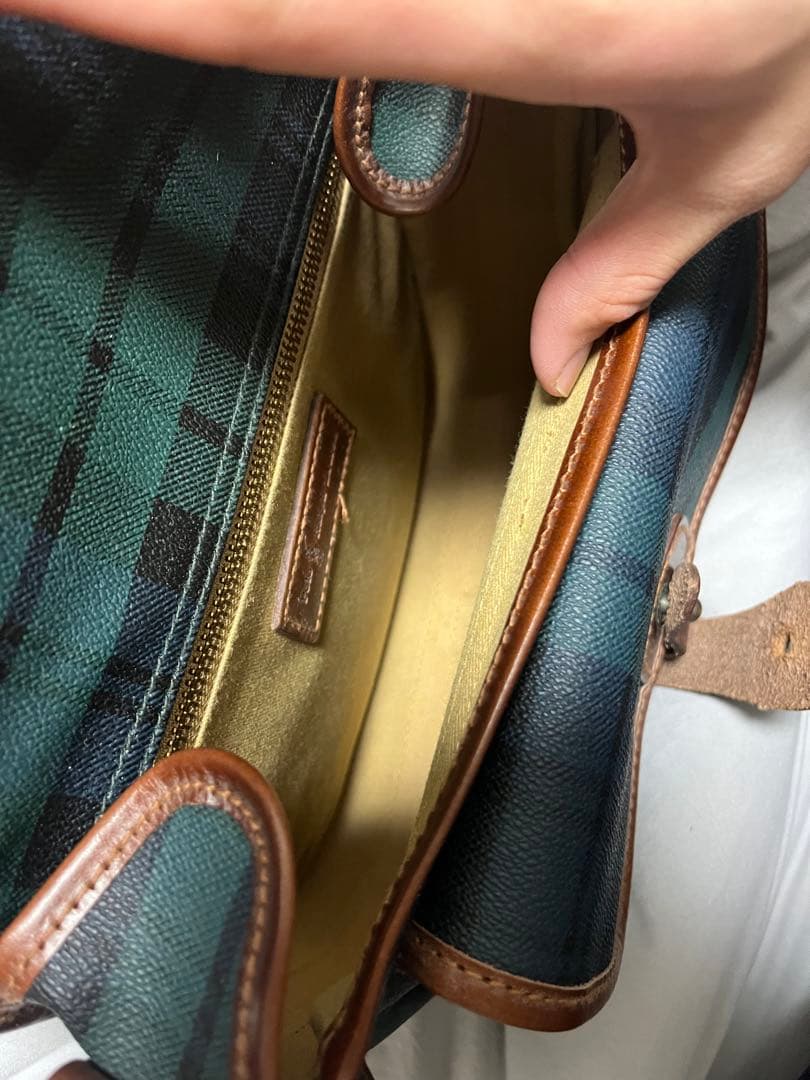 ラルフローレン　チェック柄ショルダーバッグ