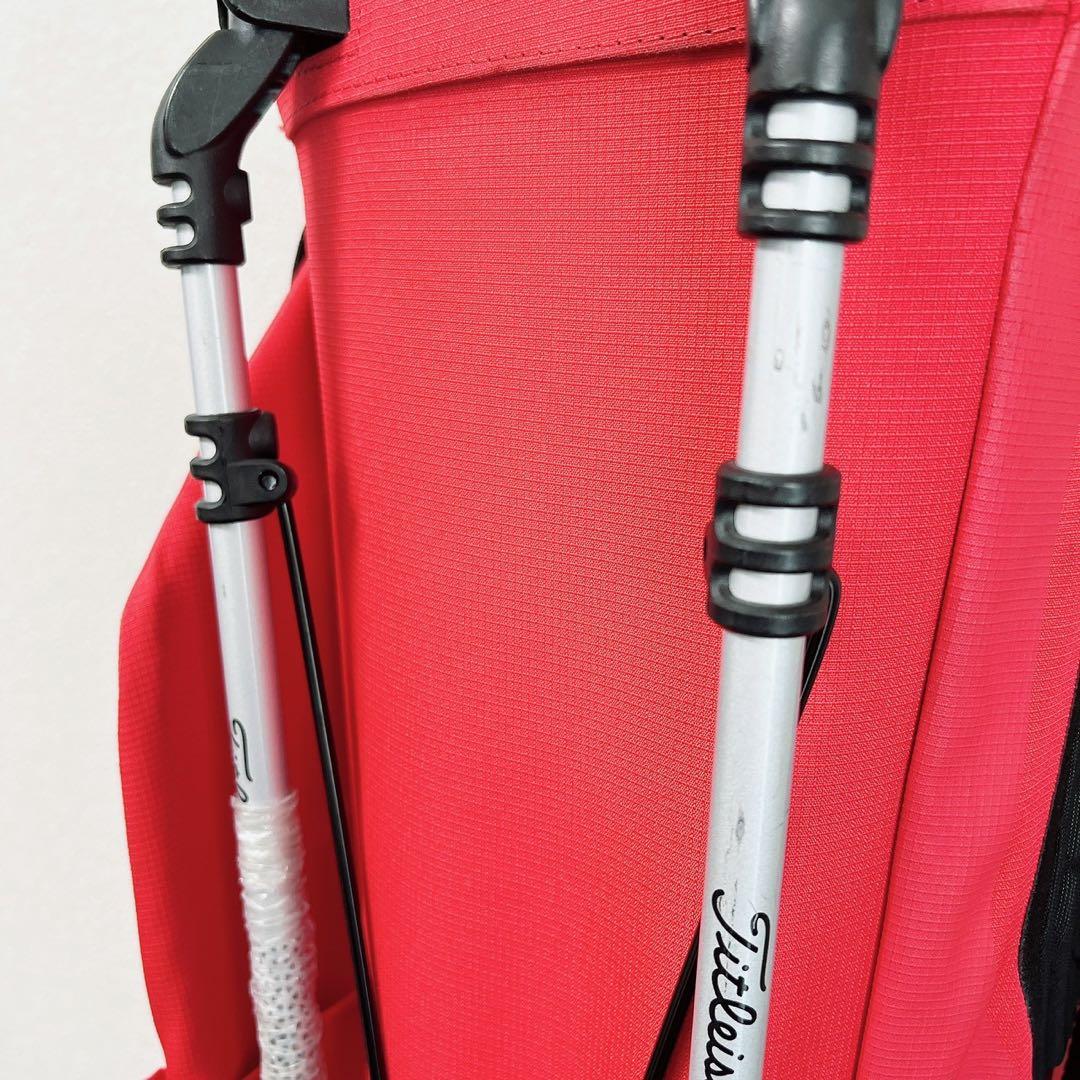 タイトリスト Players 4 スタンドキャディバッグ 4分割プレイヤーズ4赤