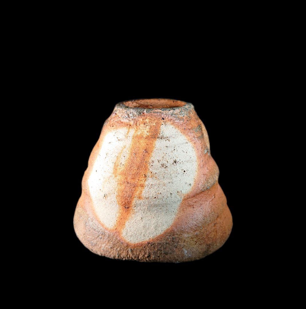 ■唐津焼 川上清美 備前唐津ぐい呑 共箱、共布、栞全揃い 本物保証 #ぐい呑み