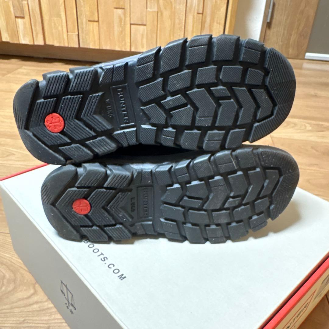 【HUNTER 】ブラック スノーブーツ　24cm