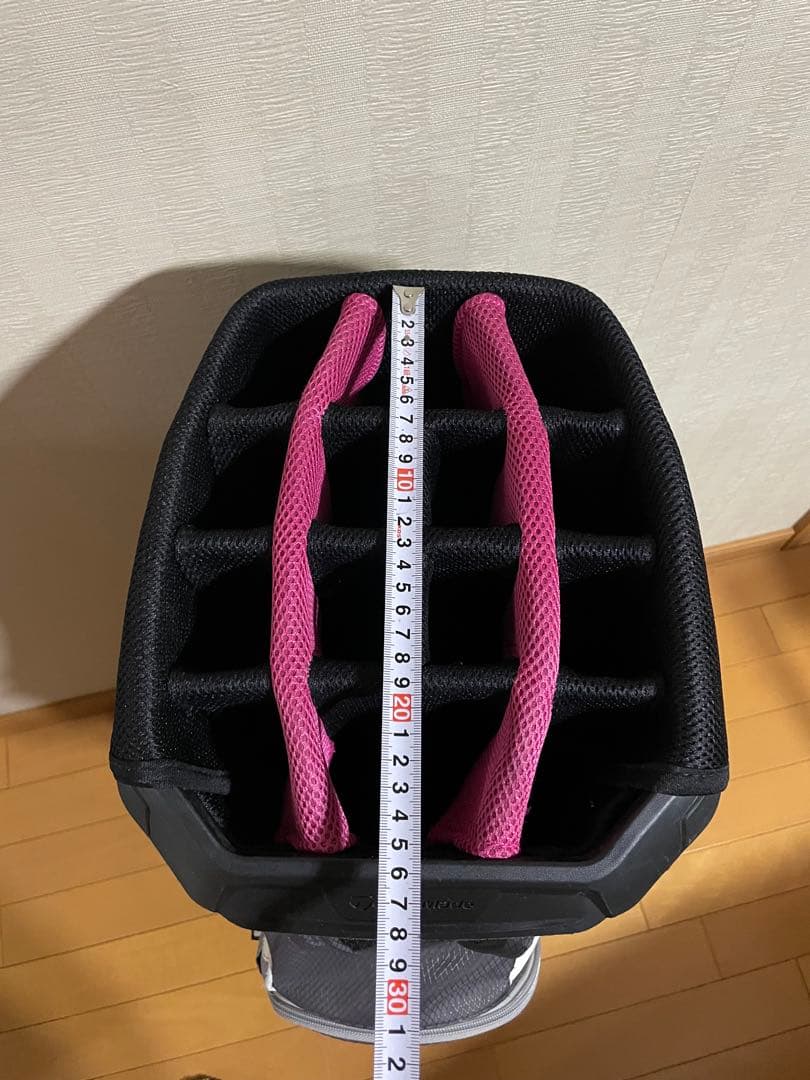 TaylorMade 超軽量2.3Kg キャディバッグ14分割グレー/ピンク