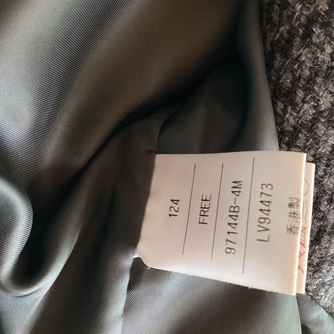 P 美品　VISCARDI カシミヤ100% Aラインコート