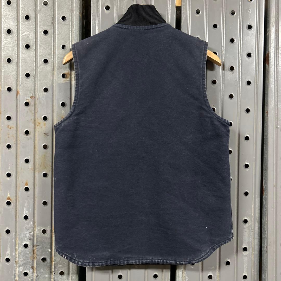 Carhartt ネイビージップアップダックベスト