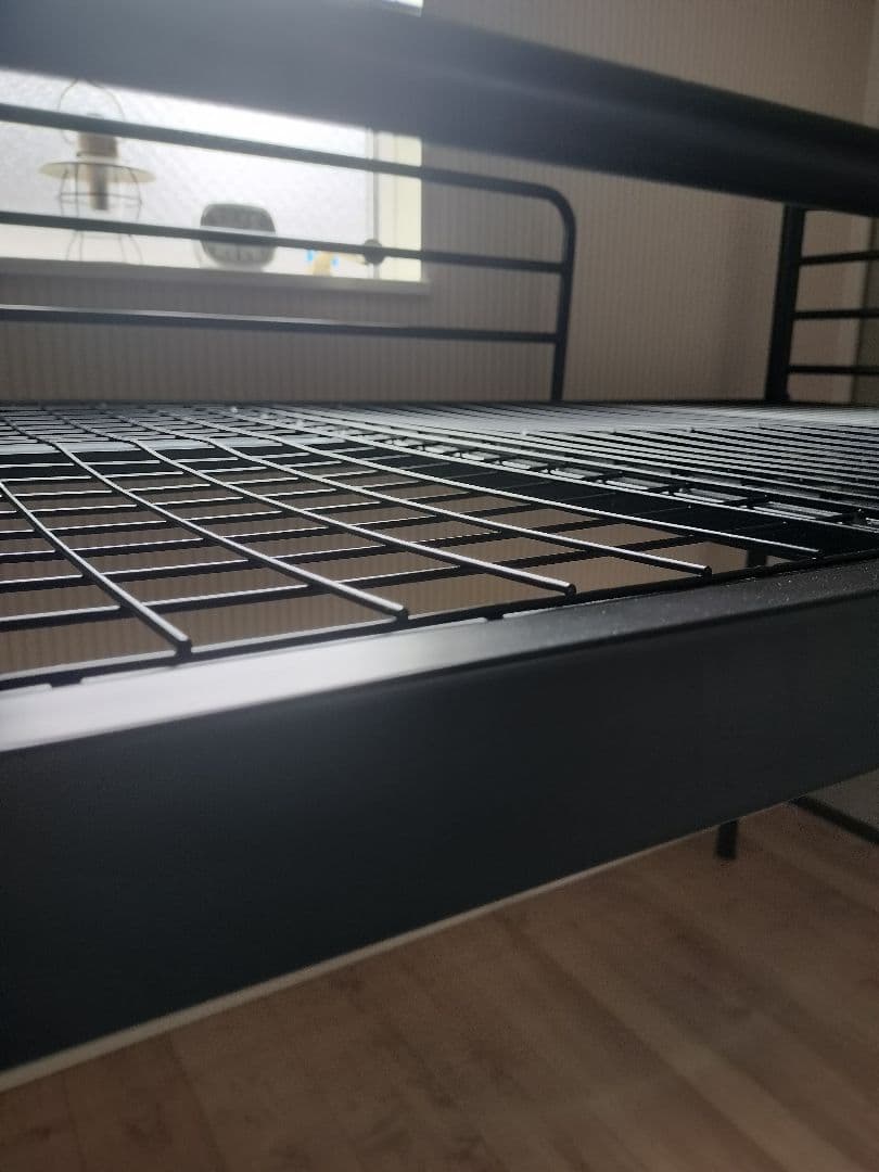 ニトリ　スチールミドルベッド　ブラック　☆お引き取り限定☆　NITORI
