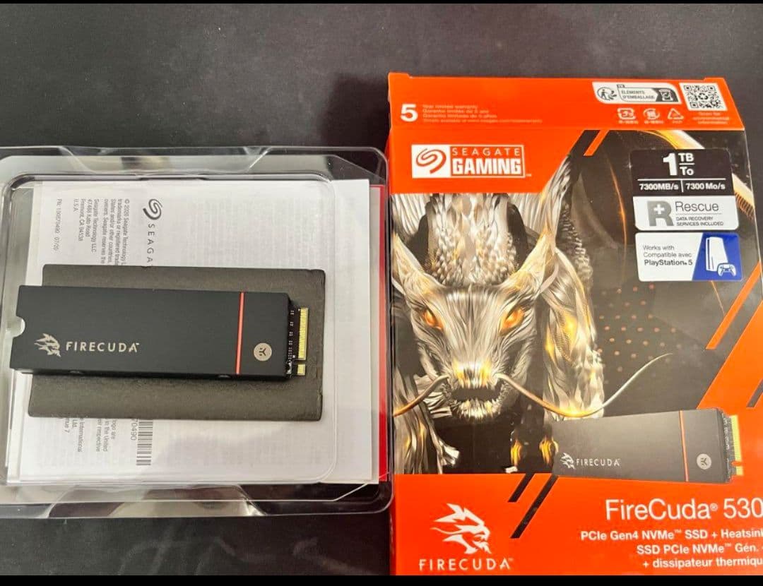 グラフィックボード・グラボ・ビデオカード Seagate FireCuda 530 1TB SSD + Heatsink