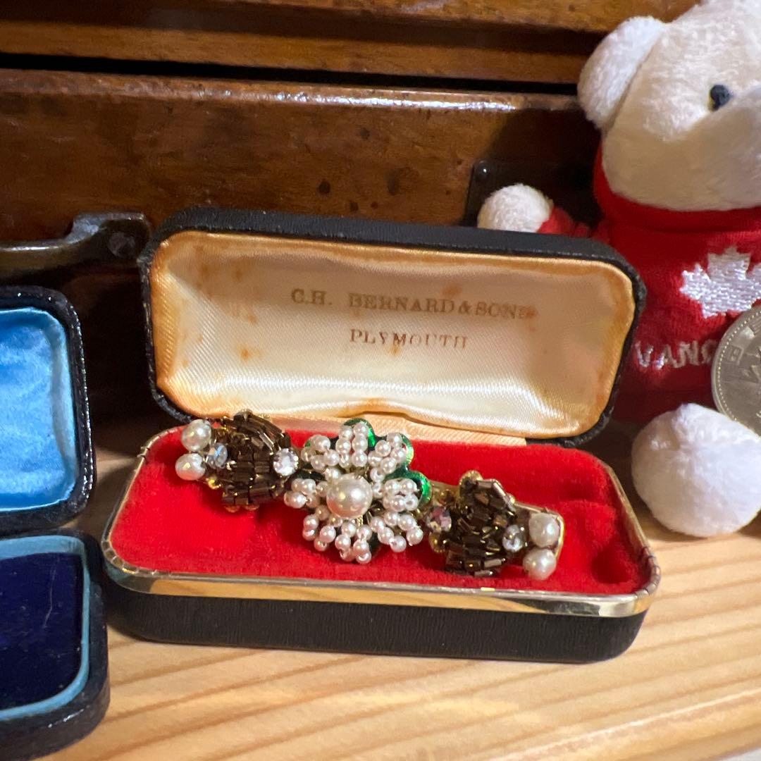 アンティーク、ブロカントジュエリーボックス3点