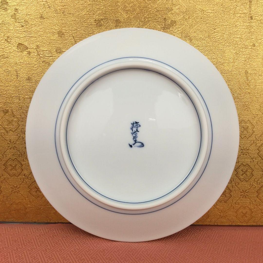 14代酒井田柿右衛門作　染錦秋草鶉文額皿　錦蘭文一輪生　錦蘭文額皿