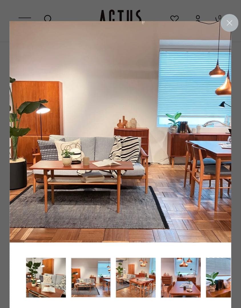 ACTUSアクタス　H.W.F リビングテーブル　送料込み