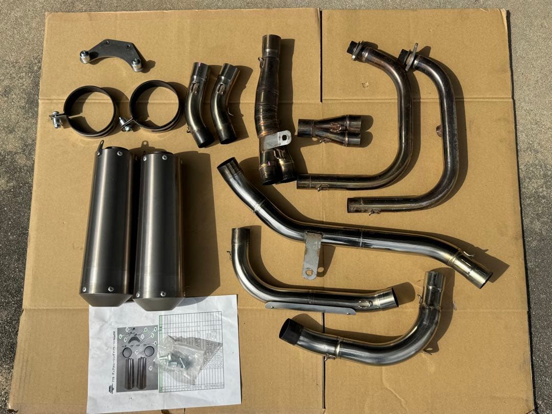 TTS デュアルレーシングマフラー Ninja250 250R フルエキ