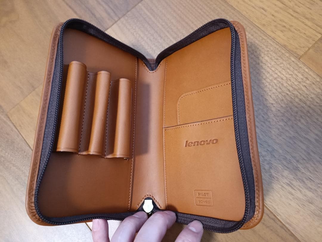 パイロット　ソメス　ペンシース　ペンケース３本差　ブラウン 廃番