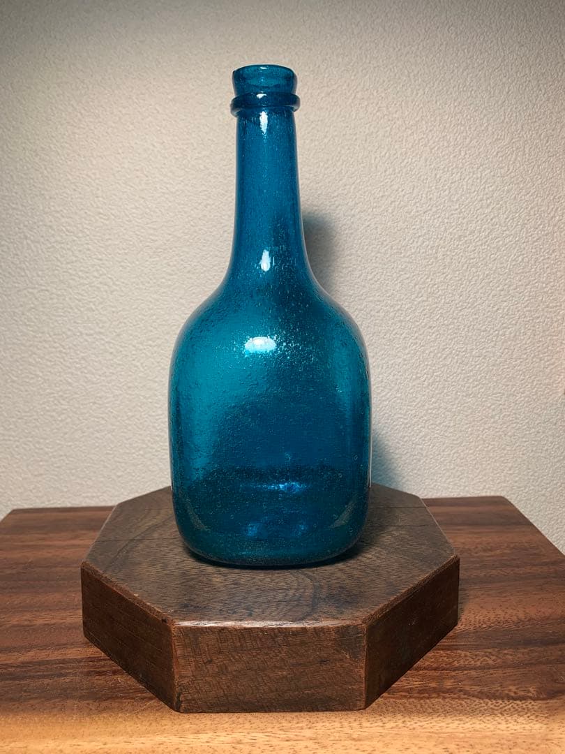 小谷眞三 倉敷ガラス 角瓶 吹きガラス 民藝