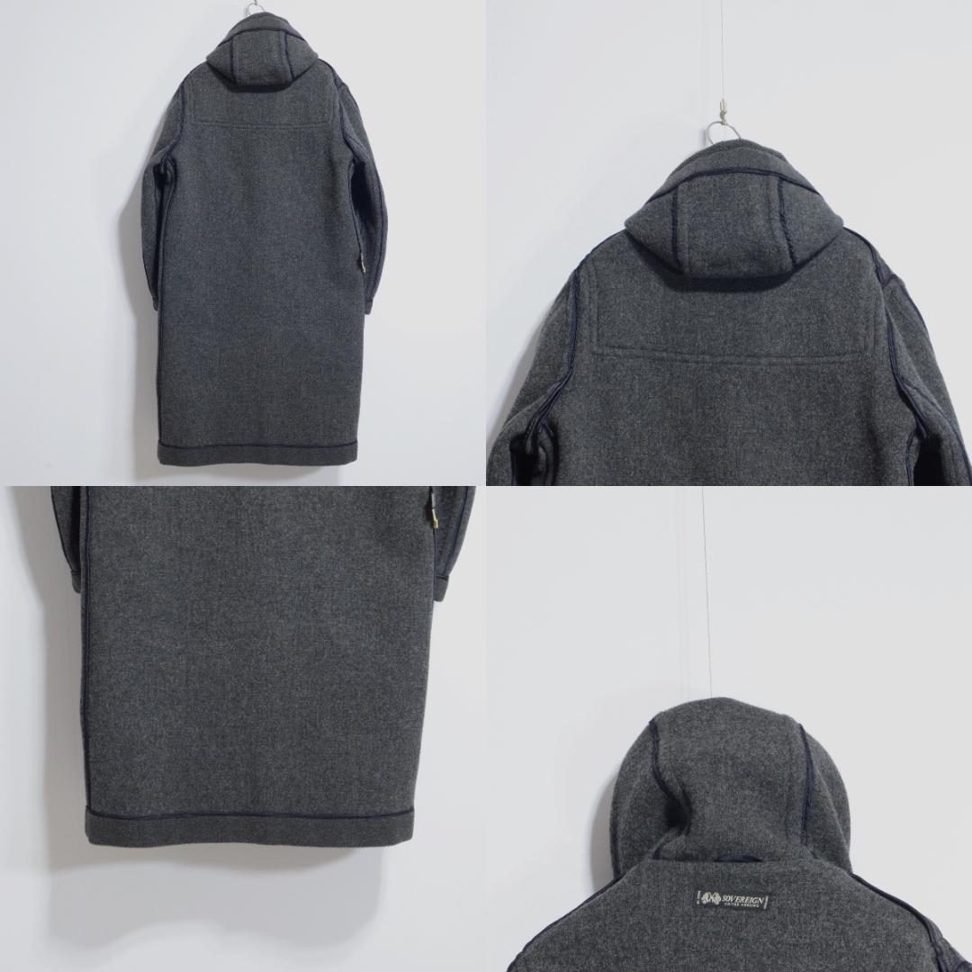 超極上品 チベット社 ムーアブルックカットパイル ダッフルコート Hグレー38