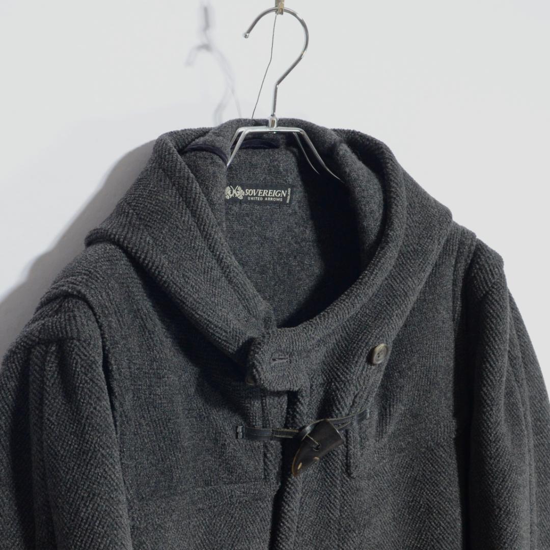 超極上品 チベット社 ムーアブルックカットパイル ダッフルコート Hグレー38