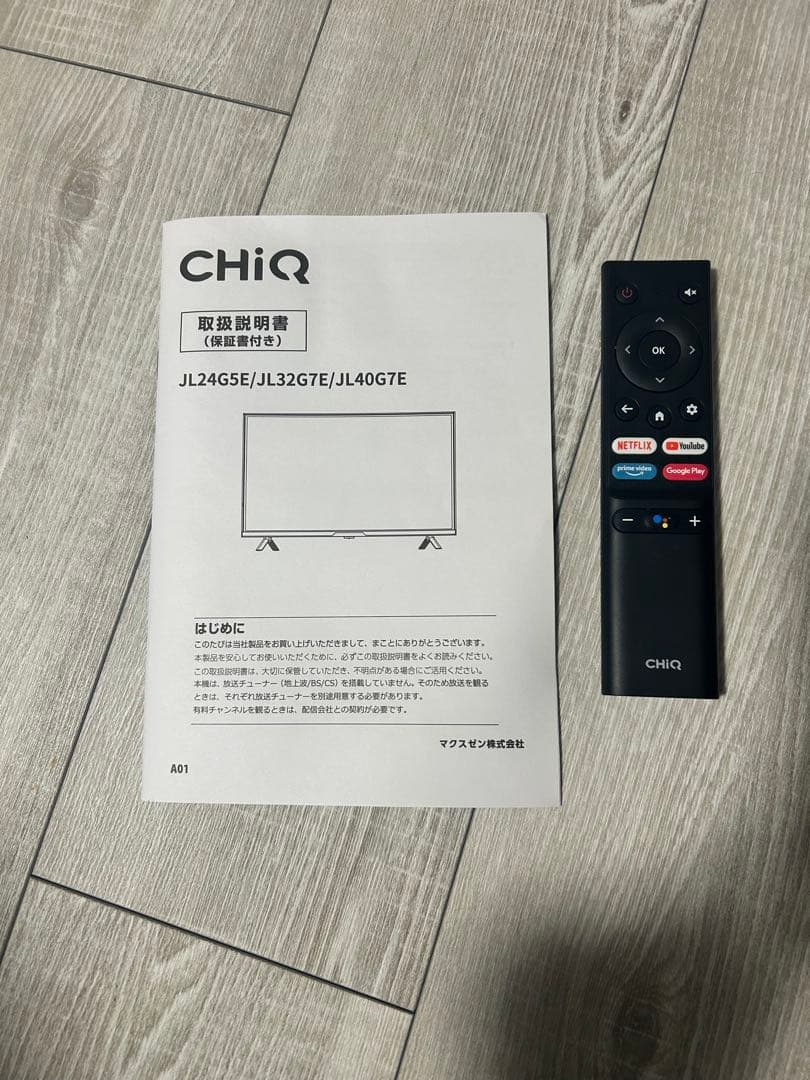 CHIQ 40インチ FHD HDR Google TV