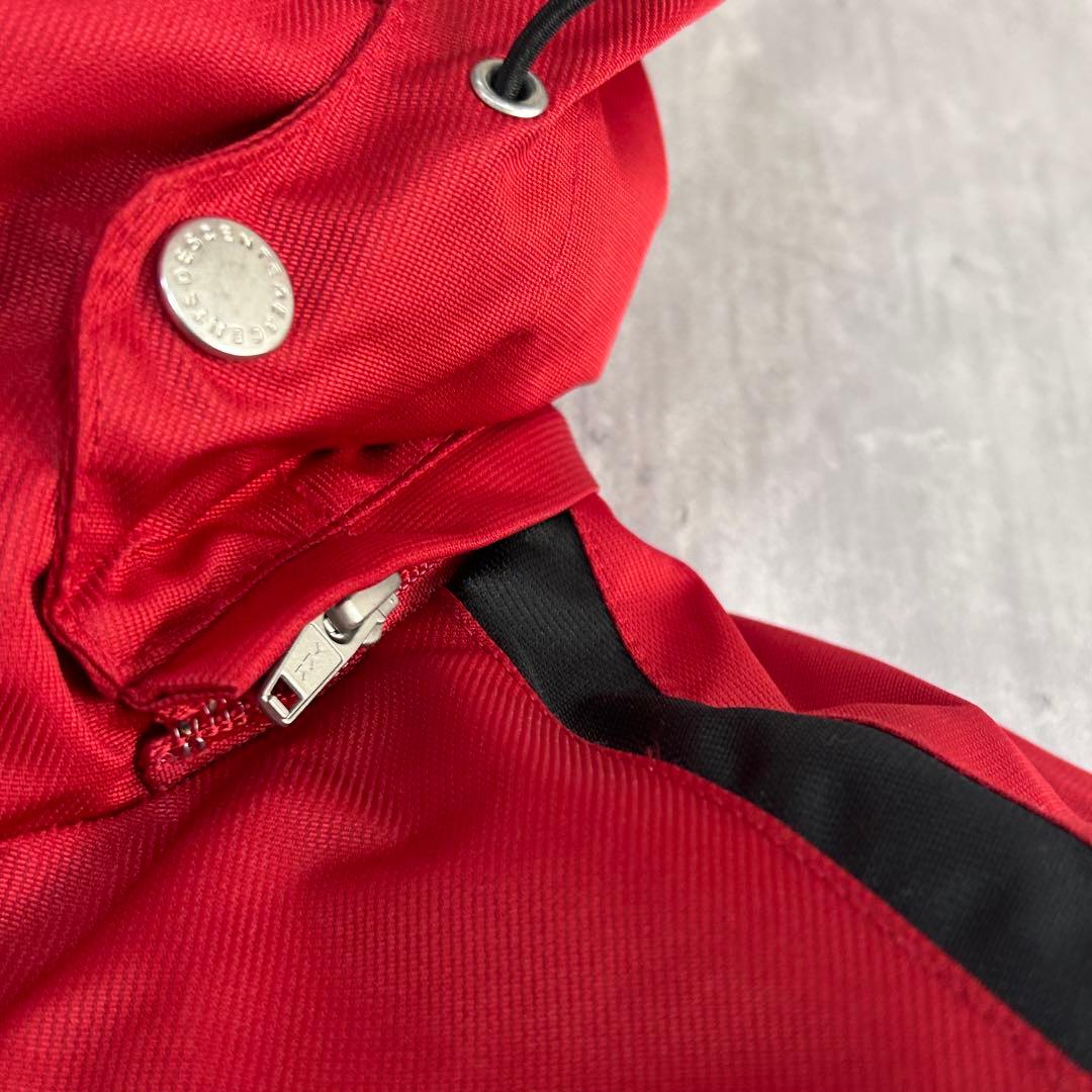 A920 美品 DESCENTE スキーウェア 上下セット メンズ M 赤×黒