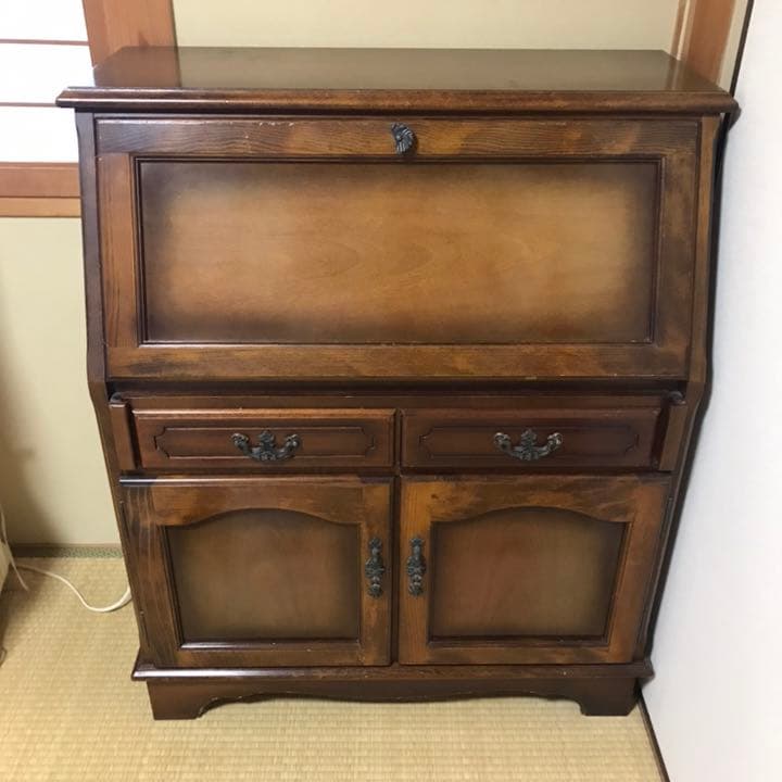 【引き取り】アンティーク ライティングビューロー