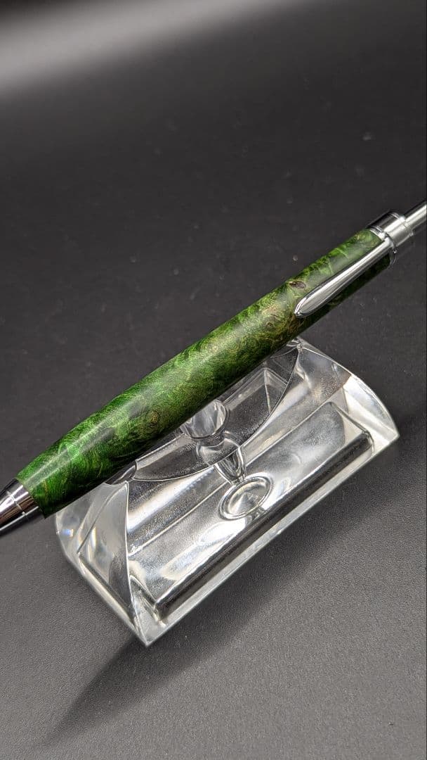 395ペン工房翌檜　スタビライズドウッドバーチバール　木軸シャーペン　ボールペン