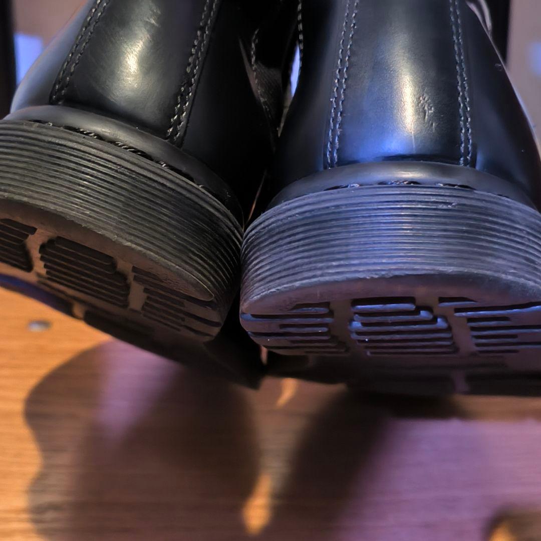 ドクターマーチン　サイドゴアブーツ　ブラック　レザー　uk7