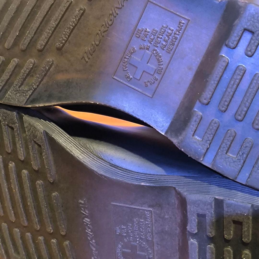 ドクターマーチン　サイドゴアブーツ　ブラック　レザー　uk7