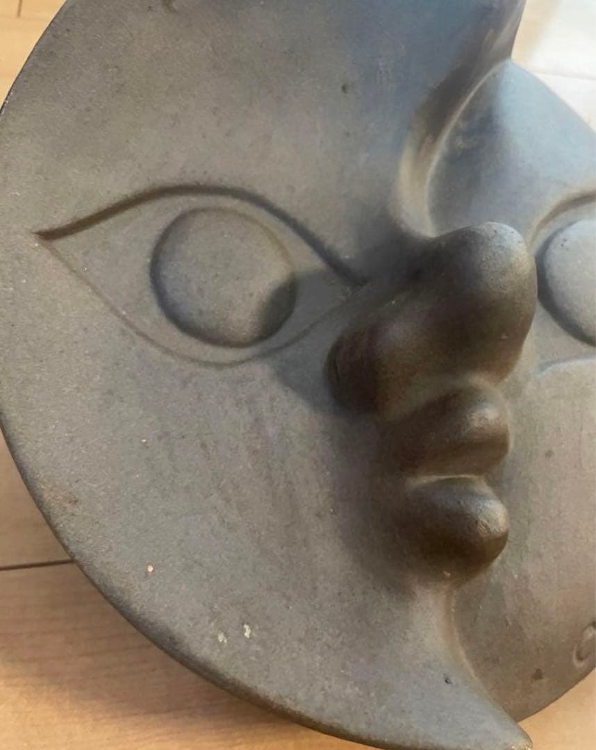 ※最終値下げ　岡本太郎【月の顔】越前焼　置物　オブジェ　　レア　希少価値