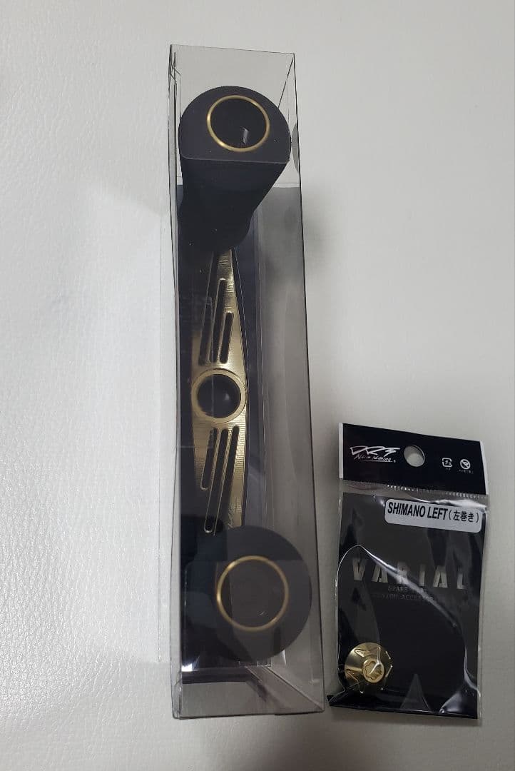 新品DRTバリアルハンドル GOLD mk3rim センターナット付きシマノ左