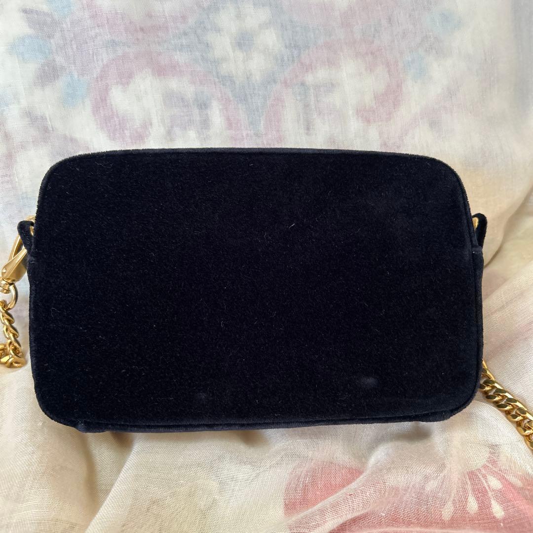 PRADA プラダ　チェーンショルダーバッグ ベルベット ベロア