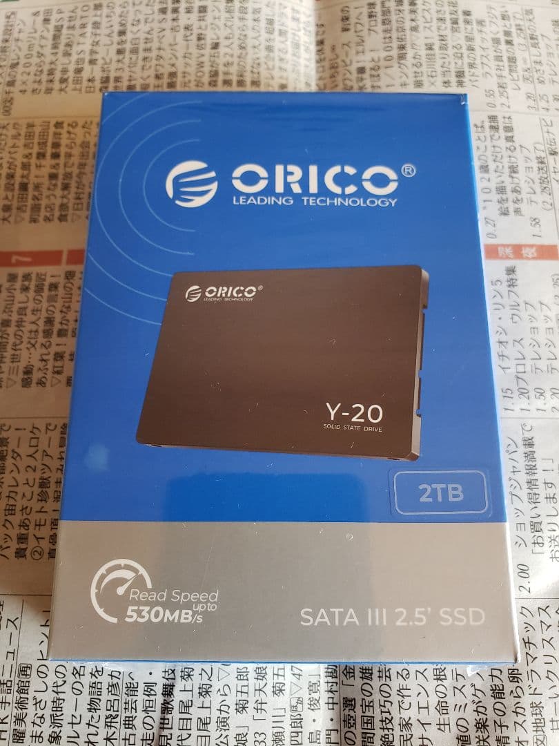メーカー3年保証 ORICO Y20 2TB 内蔵型SSD 2.5インチ 7mm