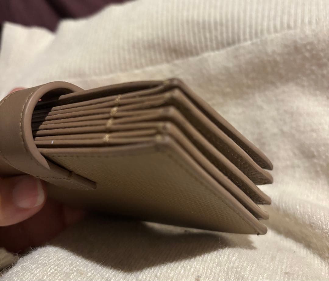 CELINE ベージュ レザー 名刺入れ