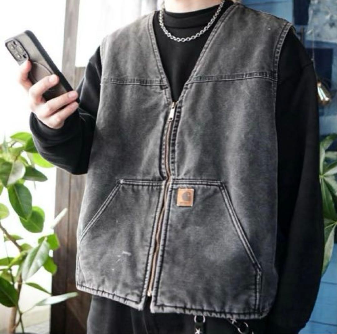 00s carhartt 裏地ボア ダック べスト